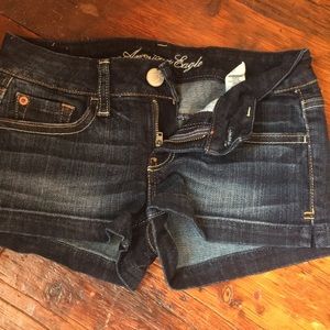 Jean shortie shorts